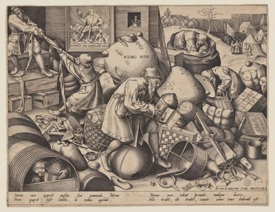 "Nemo Non" (Hver mand søger sin egen fortjeneste) af Pieter van der Heyden
