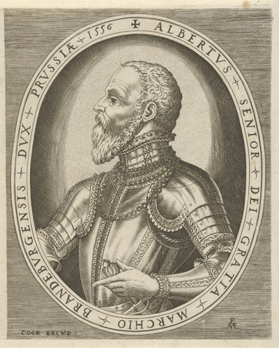 Portræt af Albrecht Friedrich, markgreve af Brandenburg Portrætter af linealer (serietitel) af Pieter van der Heyden