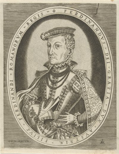 Portræt af Ferdinand II af Tyrol Portrætter af linealer (serietitel) af Pieter van der Heyden