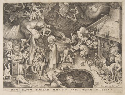 St. James and the Magician Hermogenes, 1565. af Pieter van der Heyden
