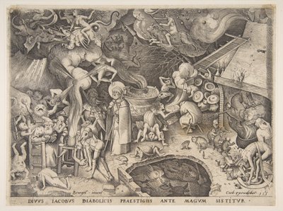 St. James and the Magician Hermogenes fra The Story of the Magician Hermogenes, 1565. af Pieter van der Heyden
