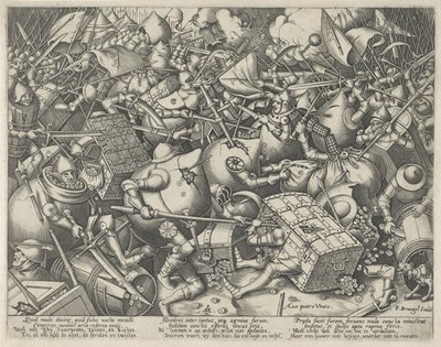 Kamp mellem pengesækkene og pengekisterne af Pieter van der Heyden