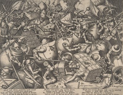 Slaget om penge efter 1570. af Pieter van der Heyden