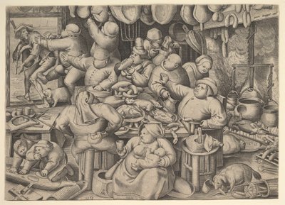 Det fede køkken, 1563. af Pieter van der Heyden