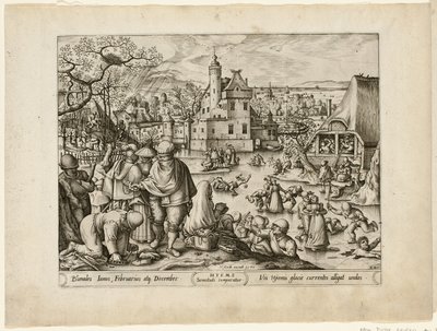 Winter, fra De fire årstider af Pieter van der Heyden
