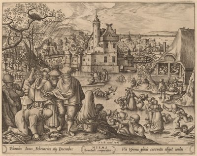 Vinter af Pieter van der Heyden after Hans Bol
