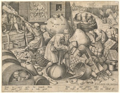 Hver mand af Pieter van der Heyden after Pieter Bruegel the Elder
