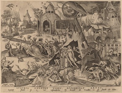 Begær af Pieter van der Heyden after Pieter Bruegel the Elder