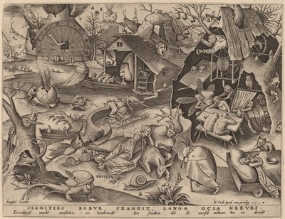 Dovendyr af Pieter van der Heyden after Pieter Bruegel the Elder