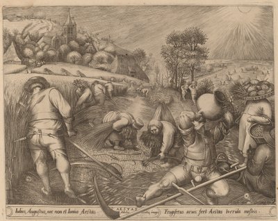Sommer af Pieter van der Heyden after Pieter Bruegel the Elder