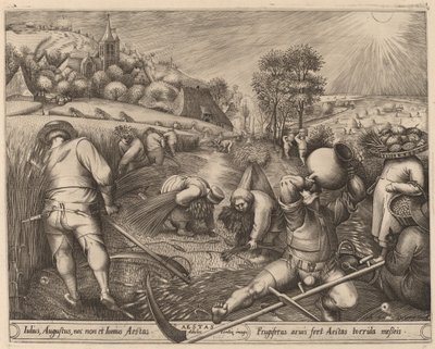 Sommer af Pieter van der Heyden after Pieter Bruegel the Elder