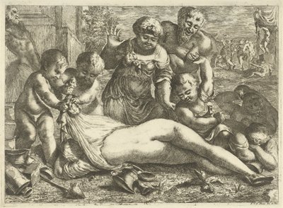 En fuld bacchante af Pieter van der Plas (II)