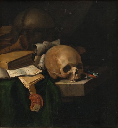 Vanitas Stilleben af Pieter van der Willigen
