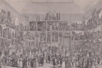 Udstilling på Salon du Louvre i 1787. af Pietro Antonio Martini