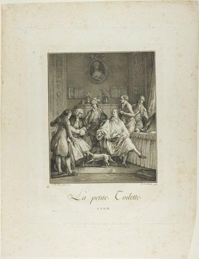 Den lille toilette, fra Monument du Costume Physique et Morale de la fin du XVIIIe siècle af Pietro Antonio Martini