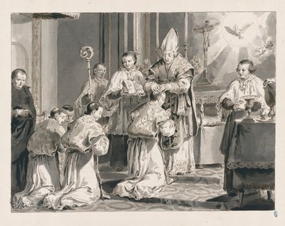 Ordination fra De syv sakramenter af Pietro Antonio Novelli