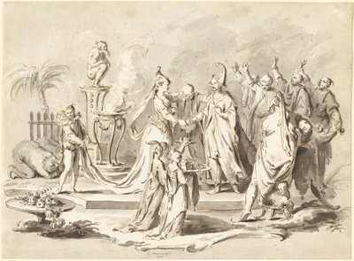 Ægteskabet mellem Europa og Kina af Pietro Antonio Novelli