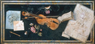 Bordplade med Scagliola Florence af Pietro Antonio Paolini