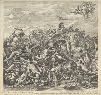 Slaget ved Arbella (venstre del) af Pietro Aquila
