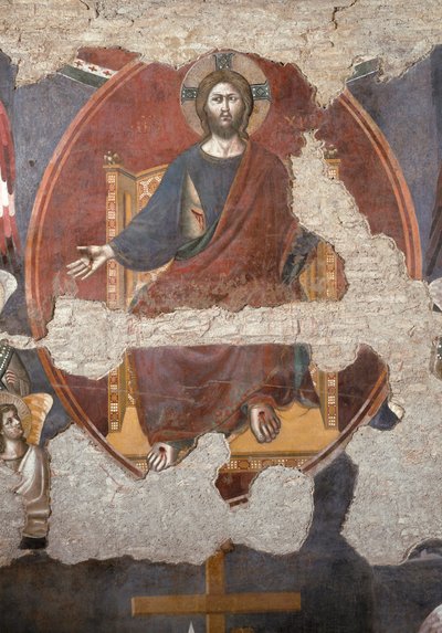 Den sidste dom: Kristus trumfer. Detalje. (Fresco af Pietro Cavallini