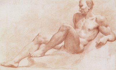 En tilbagelænet nøgen, af Pietro Dandini