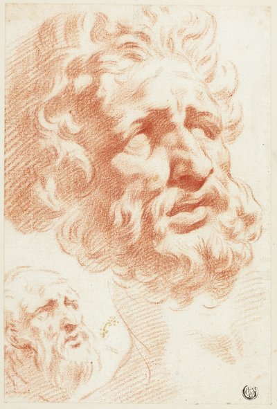 To skæggede hoveder af Pietro Dandini