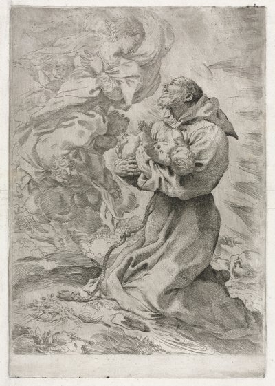 Frans af Assisis syn, 1590. af Pietro Faccini