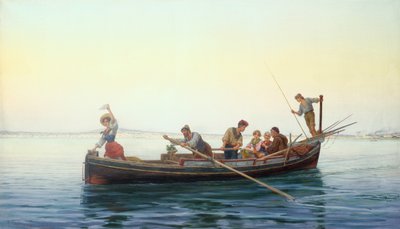 På vej hjem, Napoli-bugten af Pietro Gabrini