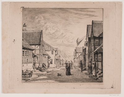 En købstadsgade af Pietro Købke Krohn