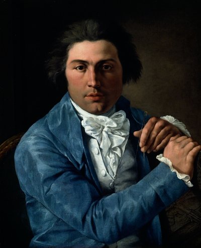 Portræt af arkitekten Giuseppe Valadier, ca. 1795 (olie på lærred) af Pietro Labruzzi