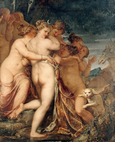 Diana og Actaeon, ca. 1600. af Pietro Liberi