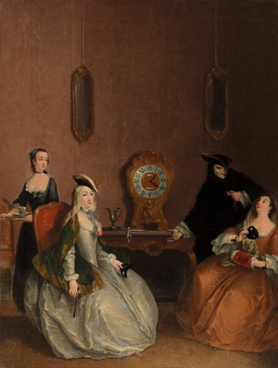 Interior Scene - Masked Party af Pietro Longhi