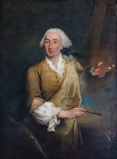 Italiensk: Portræt af Francesco Guardi Portræt af Francesco Guardi af Pietro Longhi