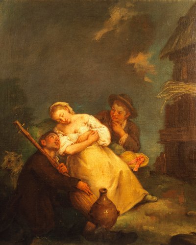 Bondescene af Pietro Longhi (1701-1785) af Pietro Longhi