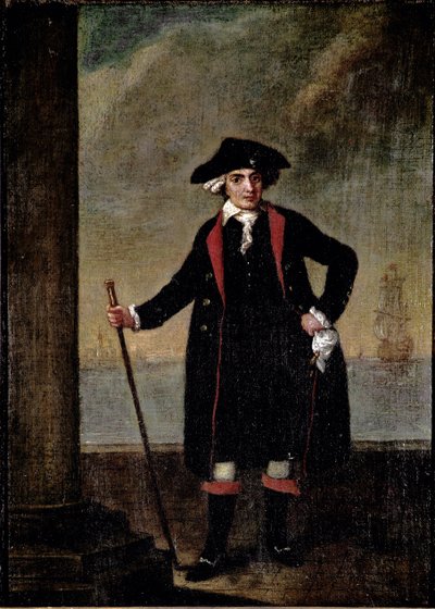 Portræt af den italienske skibskaptajn Piero Rinaldi (Portræt af en skibskaptajn Piero Rinaldi) Maleri af Pietro Longhi (1702-1785) ca. 1781 Dim 51x38 cm Venedig, Ca 