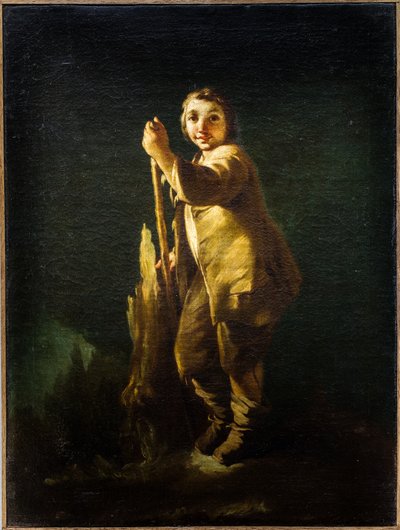 Stående hyrde, ca. 1740 (Olie på lærred) af Pietro Longhi