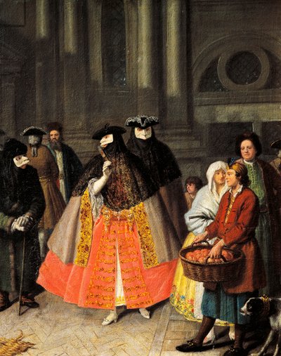Samtaler mellem Baute-masker af Pietro Longhi (1701-1785) af Pietro Longhi