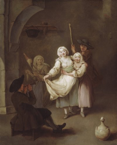 Dansen, ca. 1750. af Pietro Longhi
