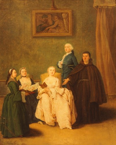 The Friars Visit, af Pietro Longhi (1701-1785) af Pietro Longhi