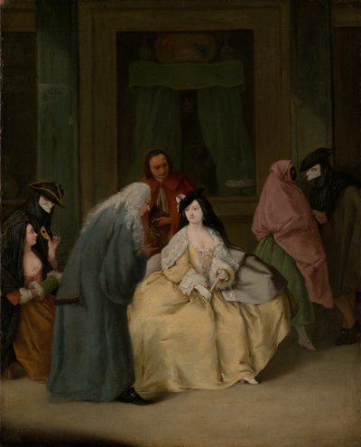 Mødet, ca. 1746 (olie på lærred) af Pietro Longhi