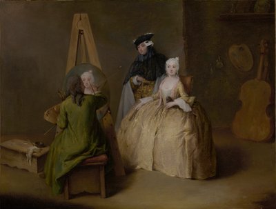 Maleren i sit atelier, ca. 1741-4 af Pietro Longhi
