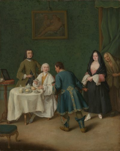 Fristelsen, 1746. af Pietro Longhi