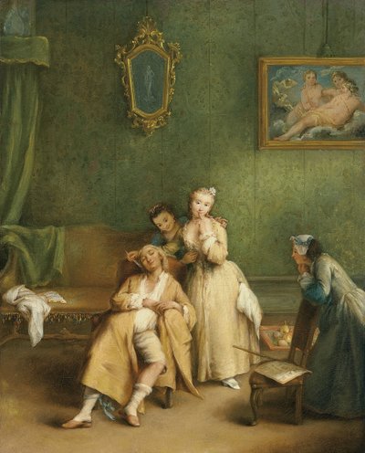 The Tickle, ca. 1755 af Pietro Longhi