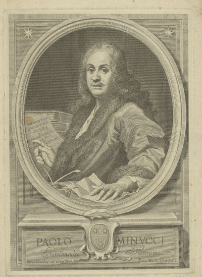 Portræt af digteren Paolo Minucci 1606-1695, 1720