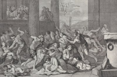 Massakren på de uskyldige, 1730-50. af Pietro Monaco