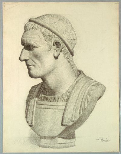 Buste af en romersk senator (gengivelse fra en gipsafstøbning) af Pietro Montana