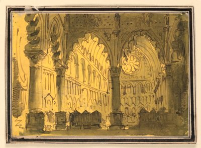 Scenedesign, Kirkens interiør af Pietro Narducci