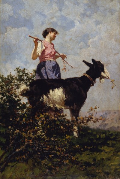 Gedehyrde med ged af Pietro Pajetta