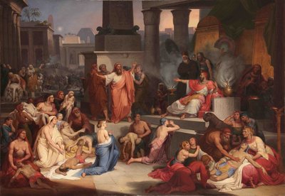 Ægyptens førstefødtes død, 1838-1839 af Pietro Paolétti