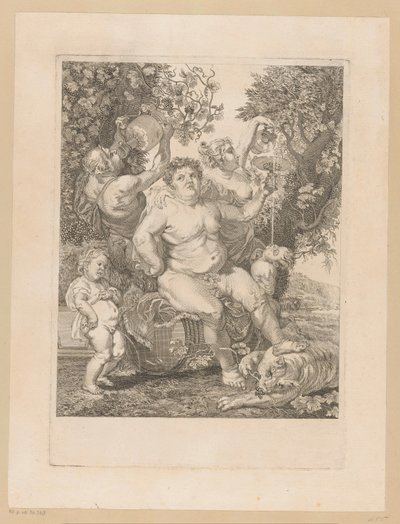 Bacchus på en vintønde af Pietro Peiroleri